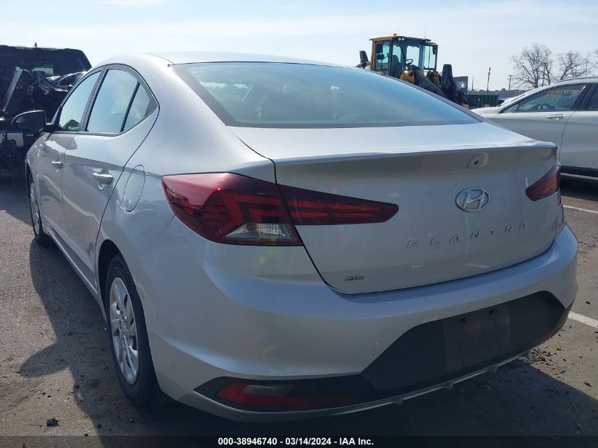 2019 Hyundai Elantra Se VIN: KMHD74LF0KU792615 Lot: 38946740