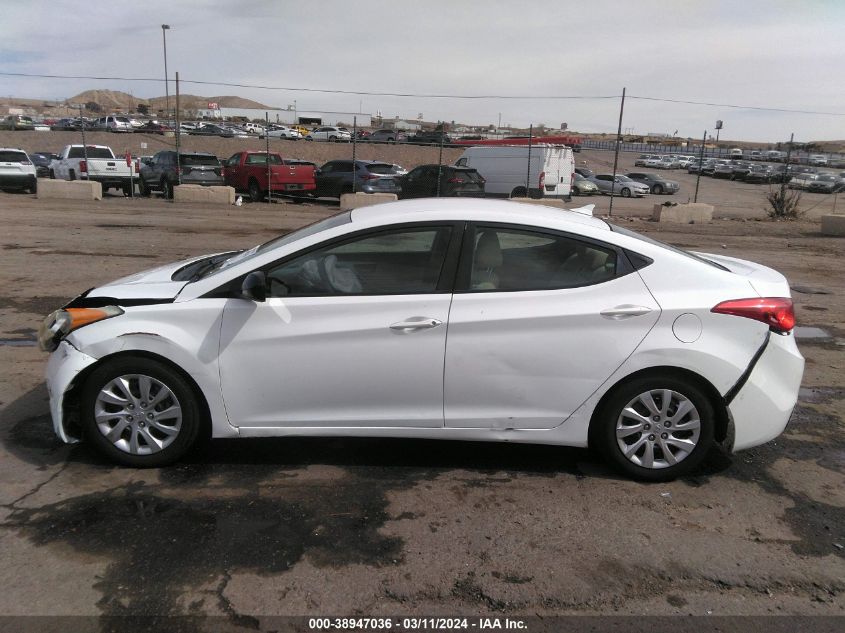 2012 Hyundai Elantra Gls VIN: 5NPDH4AE6CH138354 Lot: 38947036