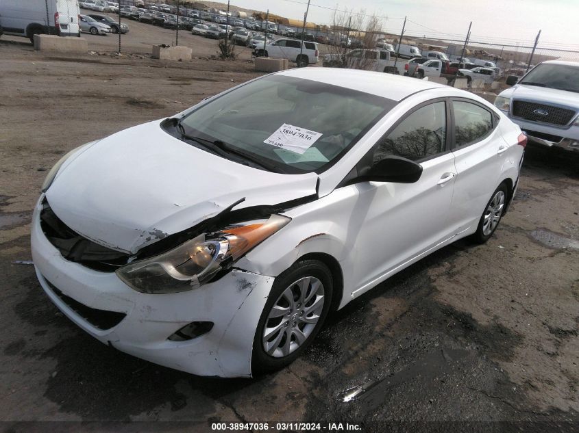 2012 Hyundai Elantra Gls VIN: 5NPDH4AE6CH138354 Lot: 38947036