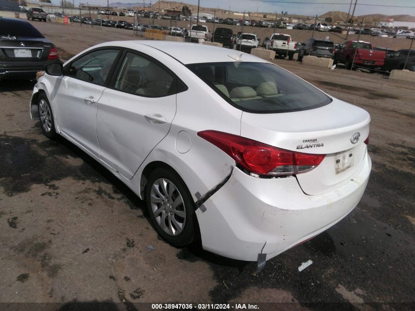 2012 Hyundai Elantra Gls VIN: 5NPDH4AE6CH138354 Lot: 38947036