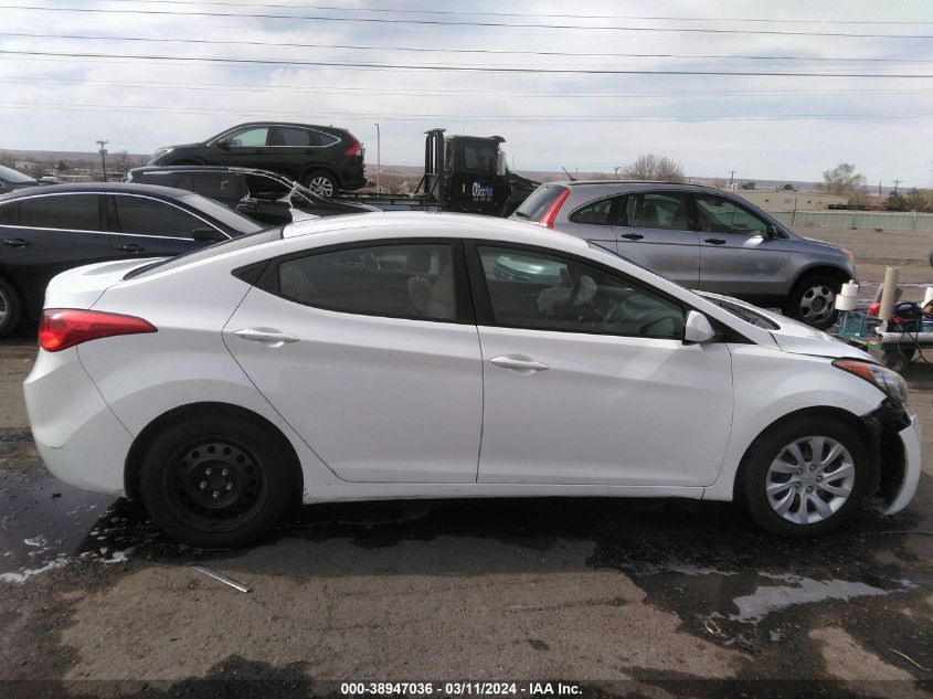 2012 Hyundai Elantra Gls VIN: 5NPDH4AE6CH138354 Lot: 38947036