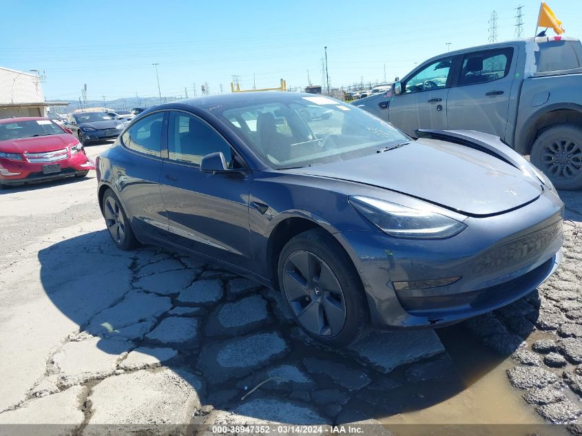 2022 Tesla Model 3 Rear-Wheel Drive VIN: 5YJ3E1EA1NF319342 Lot: 38947352