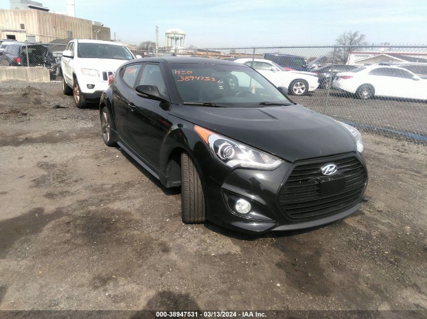 2015 Hyundai Veloster Turbo VIN: KMHTC6AE2FU237491 Lot: 38947531