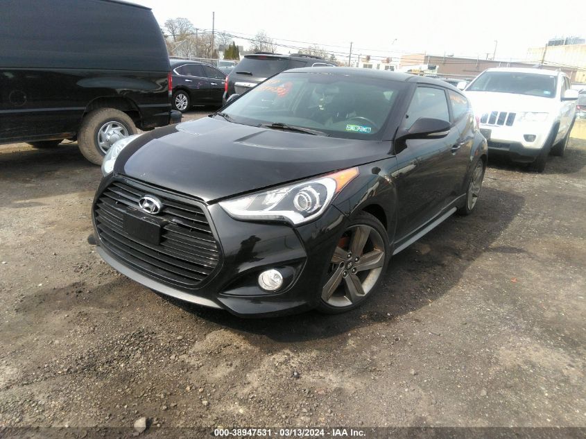 2015 Hyundai Veloster Turbo VIN: KMHTC6AE2FU237491 Lot: 38947531