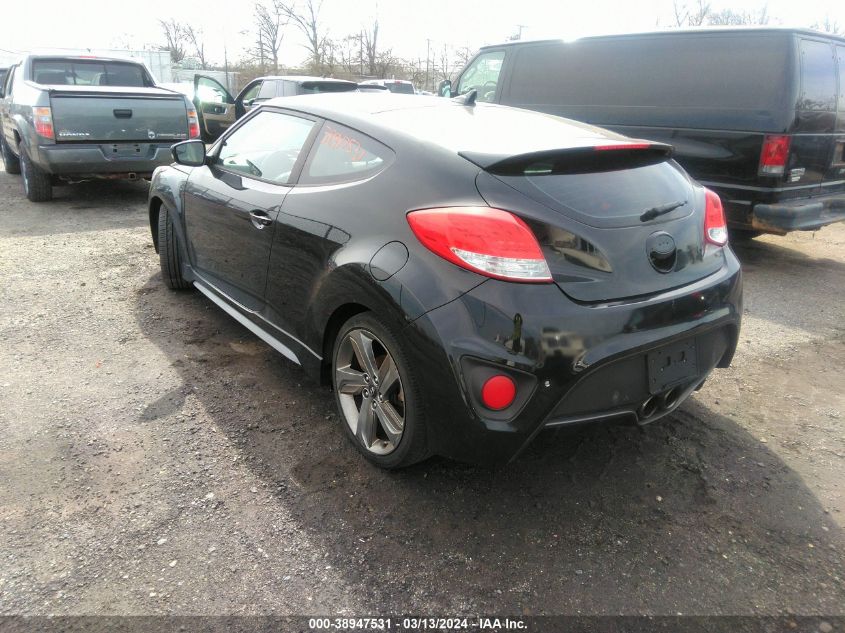 2015 Hyundai Veloster Turbo VIN: KMHTC6AE2FU237491 Lot: 38947531