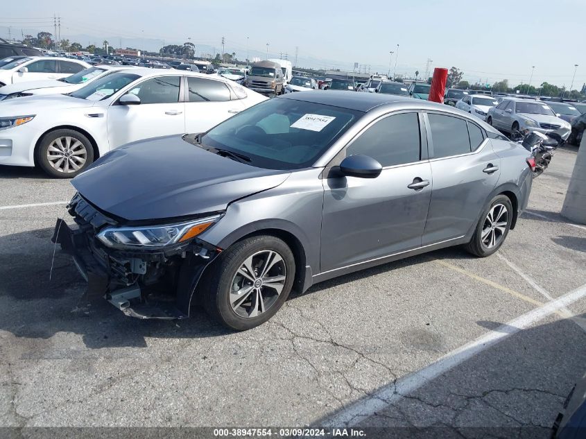 2022 Nissan Sentra Sv Xtronic Cvt VIN: 3N1AB8CV0NY232263 Lot: 38947554