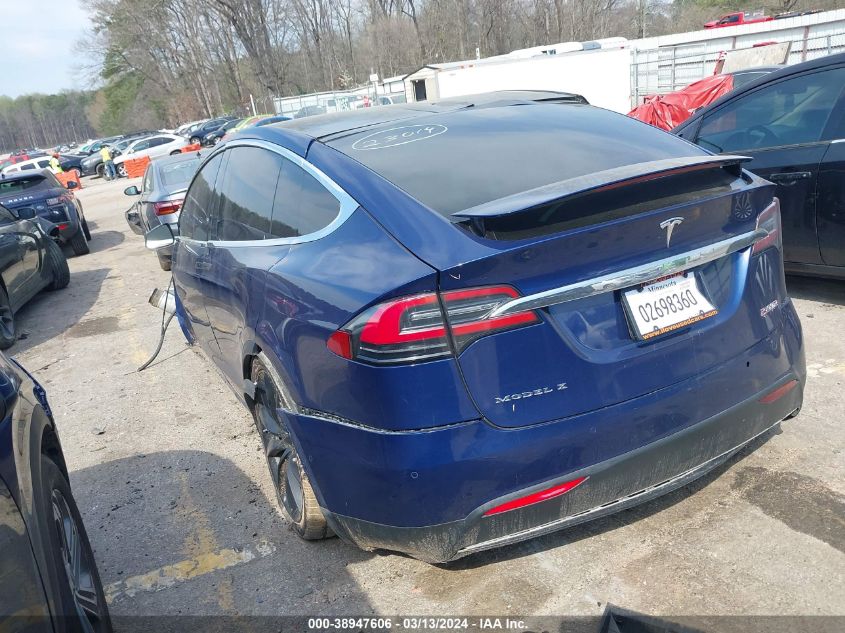 2019 Tesla Model X P100D/Performance VIN: 5YJXCAE49KF147218 Lot: 38947606