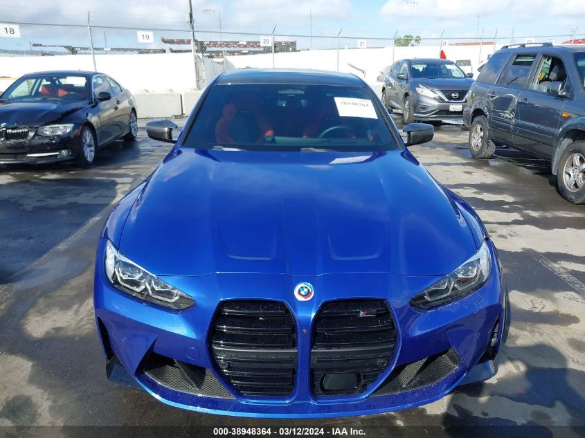 2023 BMW M3 Competition xDrive VIN: WBS43AY04PFP58703 Lot: 38948364