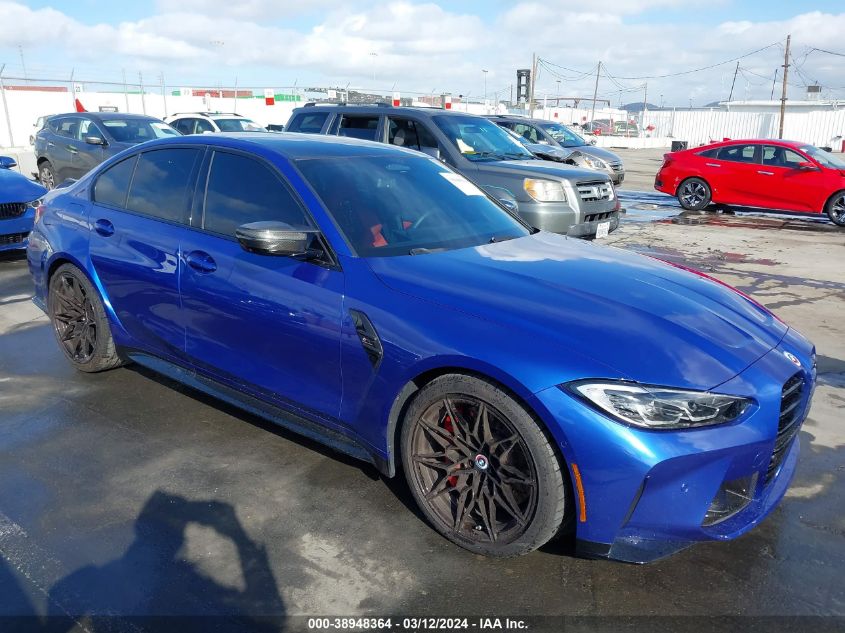 2023 BMW M3 Competition xDrive VIN: WBS43AY04PFP58703 Lot: 38948364