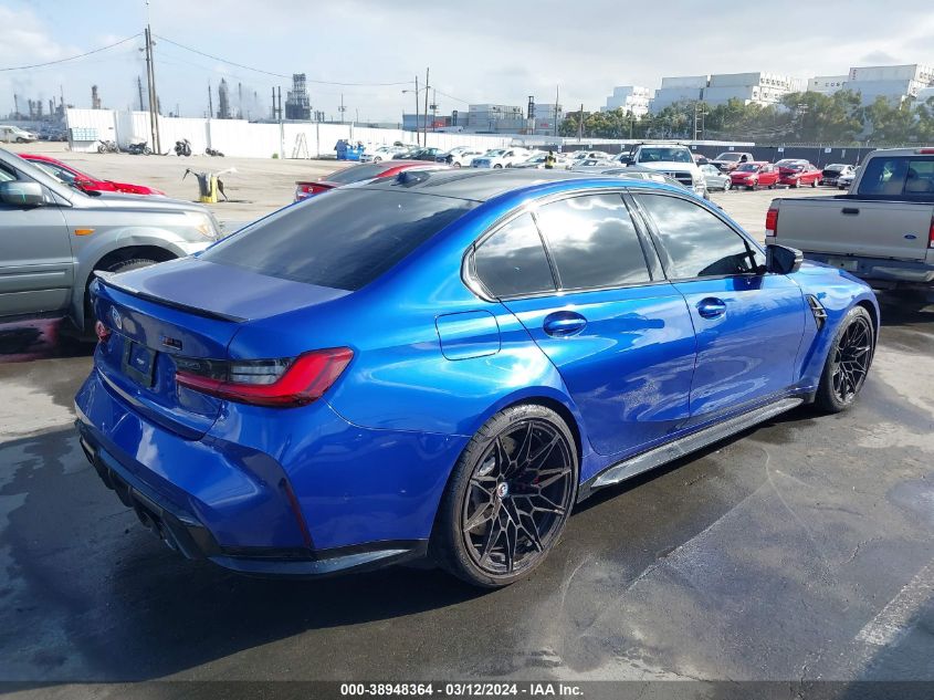 2023 BMW M3 Competition xDrive VIN: WBS43AY04PFP58703 Lot: 38948364