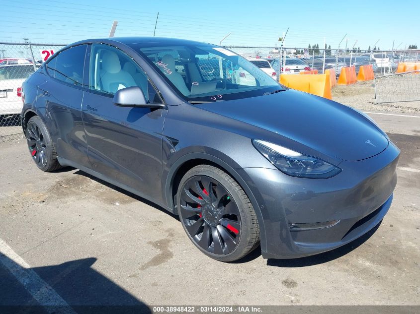 2022 TESLA MODEL Y PERFORMANCE DUAL MOTOR ALL-WHEEL DRIVE - 7SAYGDEF2NF344301