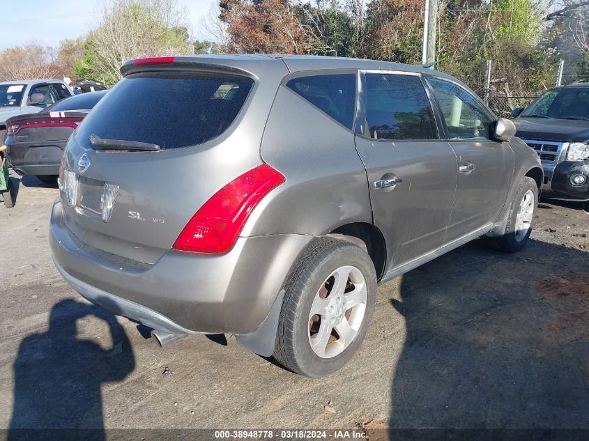 JN8AZ08W74W300497 2004 Nissan Murano Sl