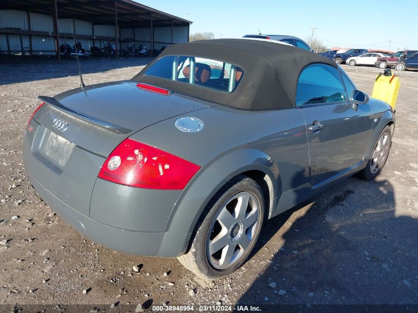 2002 Audi Tt 1.8L VIN: TRUTC28N121011222 Lot: 38948994