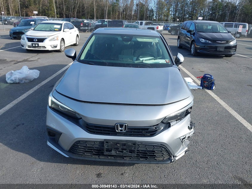 VIN 2HGFE1F7XPH320214 2023 HONDA CIVIC EX