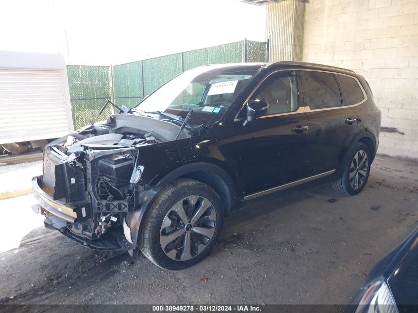 5XYP6DHC1MG100790 2021 KIA TELLURIDE - Image 2