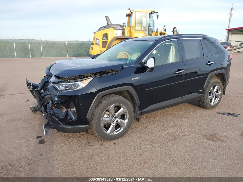 2019 Toyota Rav4 Hybrid Limited VIN: JTMDWRFV3KD517568 Lot: 38949328