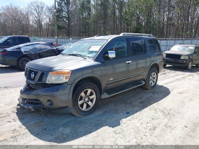 2009 Nissan Armada Se VIN: 5N1AA08D59N603725 Lot: 38949386