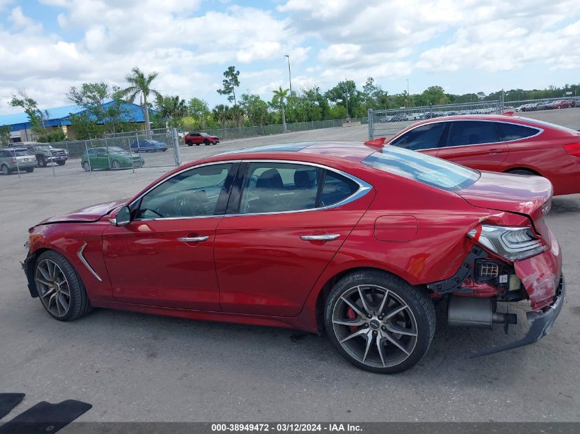 2019 Genesis G70 3.3T Advanced VIN: KMTG74LE8KU026822 Lot: 38949472