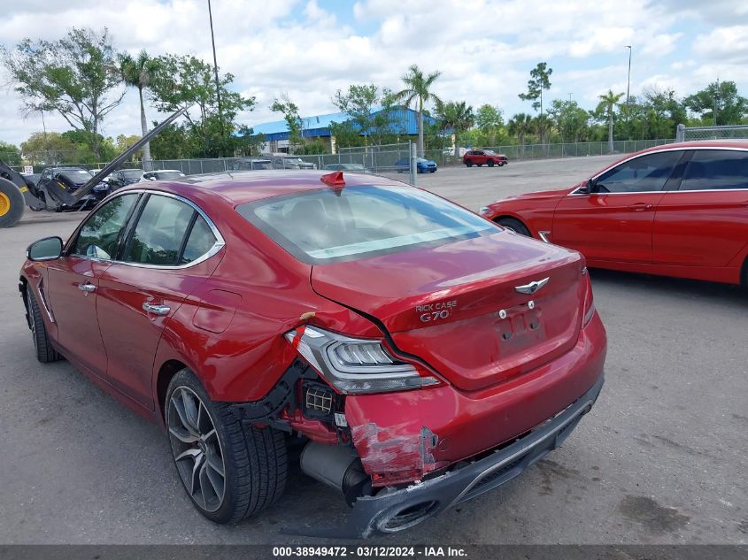 2019 Genesis G70 3.3T Advanced VIN: KMTG74LE8KU026822 Lot: 38949472