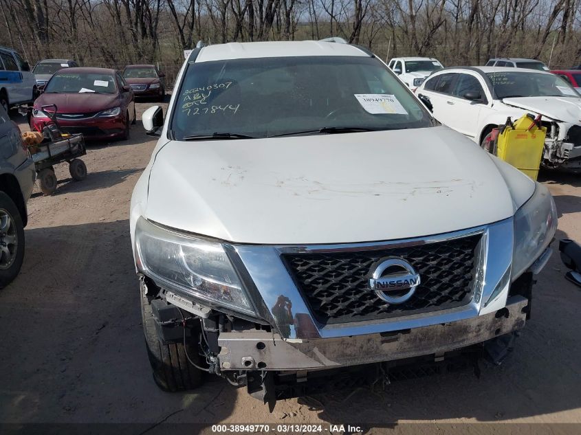 2014 Nissan Pathfinder Sv VIN: 5N1AR2MM8EC727844 Lot: 38949770