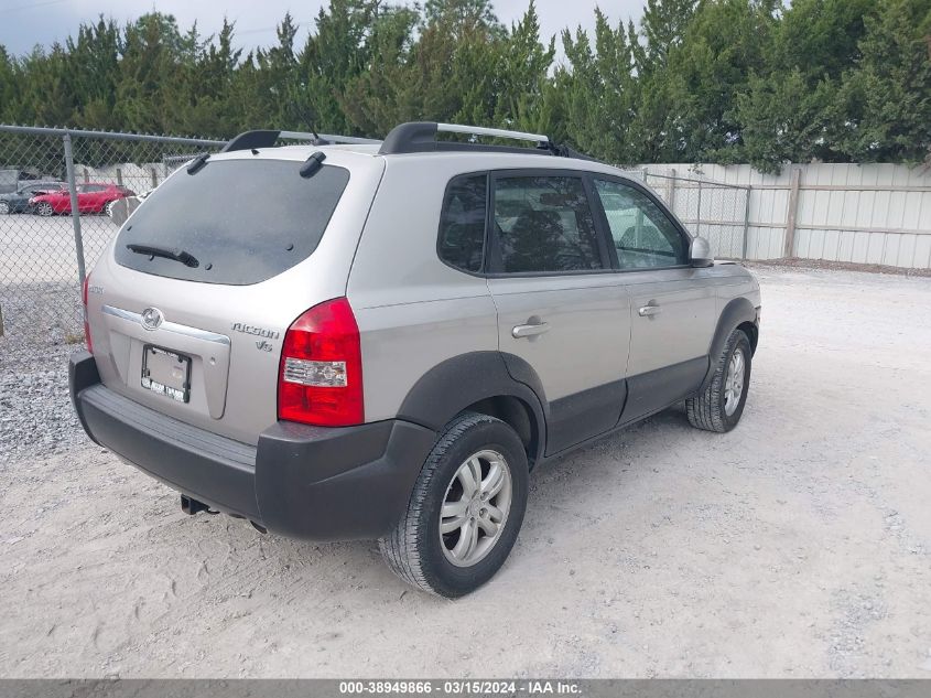 2006 Hyundai Tucson Gls/Limited VIN: KM8JN12D66U372452 Lot: 38949866