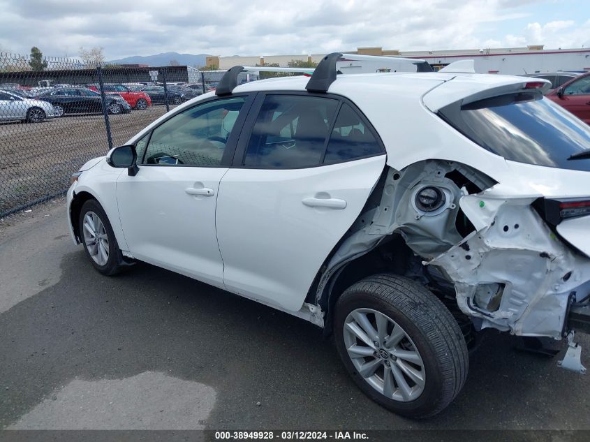 2023 Toyota Corolla Se VIN: JTND4MBE4P3199600 Lot: 38949928