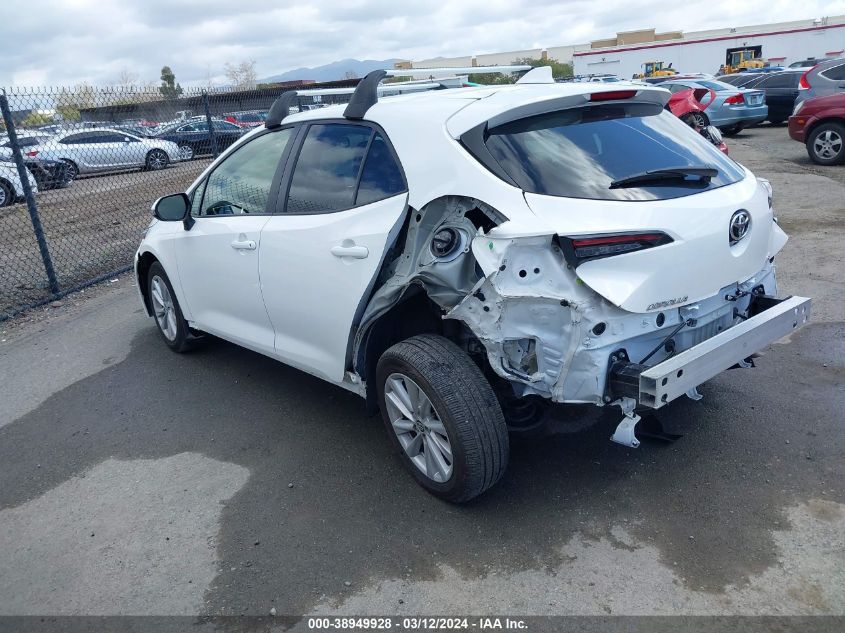 2023 Toyota Corolla Se VIN: JTND4MBE4P3199600 Lot: 38949928