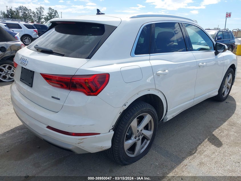 2020 Audi Q3 Premium 45 Tfsi Quattro Tiptronic VIN: WA1AECF30L1030164 Lot: 38950047