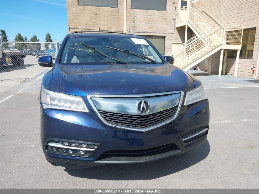 2014 Acura Mdx Advance Pkg W/Entertainment Pkg VIN: 5FRYD4H83EB047247 Lot: 38950211