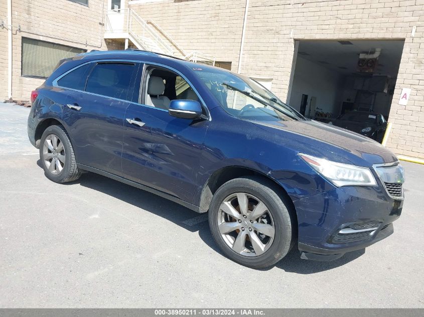 2014 Acura Mdx Advance Pkg W/Entertainment Pkg VIN: 5FRYD4H83EB047247 Lot: 38950211