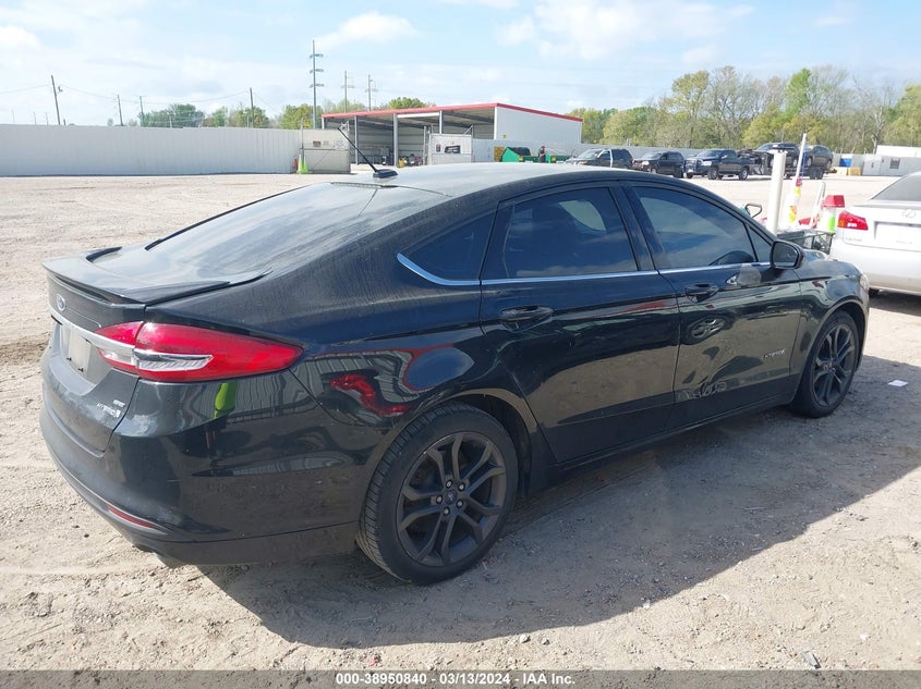 VIN 3FA6P0LU2JR124878 2018 FORD FUSION HYBRID SE
