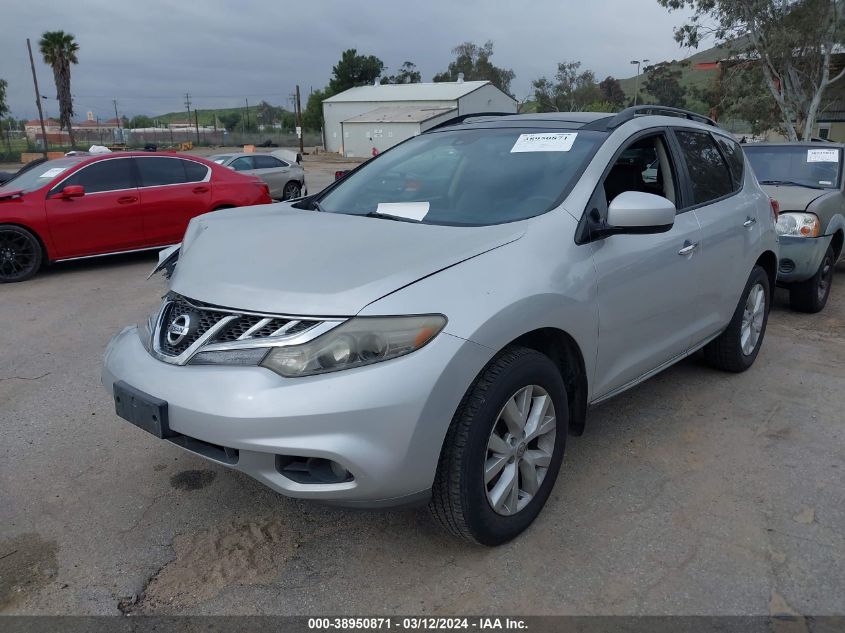 2013 Nissan Murano Sl VIN: JN8AZ1MU4DW203865 Lot: 38950871