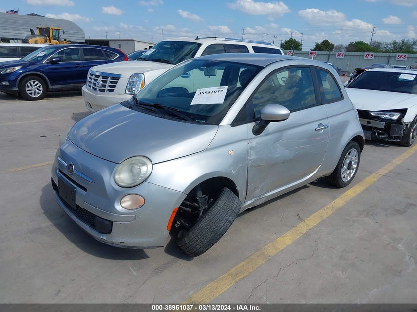 2012 Fiat 500 Pop VIN: 3C3CFFAR1CT124026 Lot: 38951037