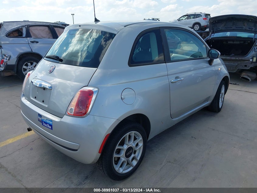 2012 Fiat 500 Pop VIN: 3C3CFFAR1CT124026 Lot: 38951037