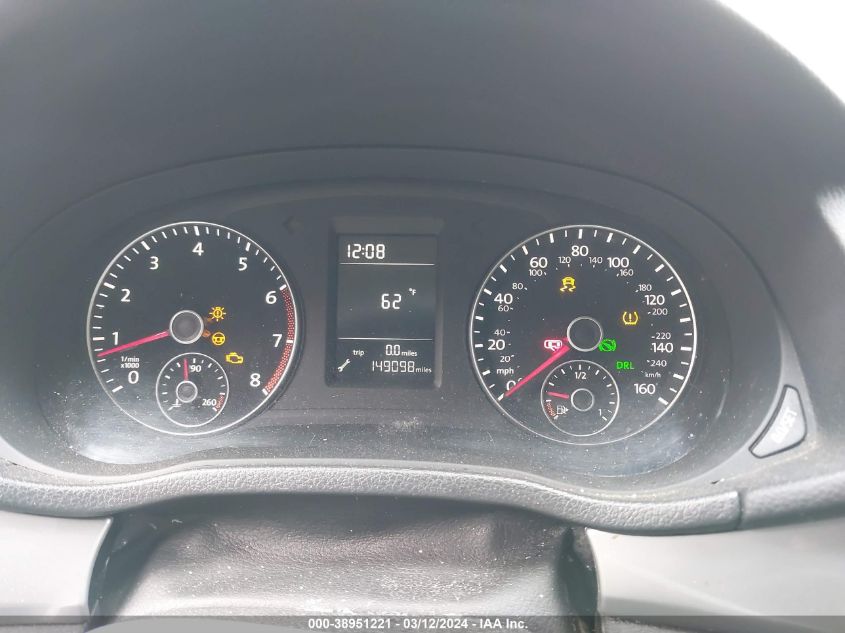 2014 Volkswagen Passat 1.8T Wolfsburg Edition VIN: 1VWAT7A30EC022998 Lot: 38951221