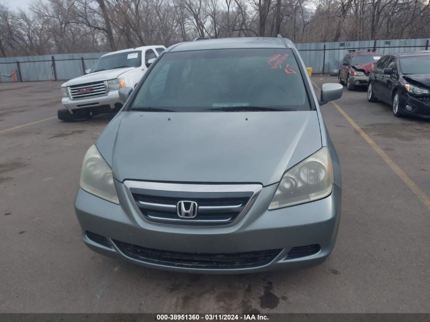 2006 Honda Odyssey Ex VIN: 5FNRL38476B076381 Lot: 38951360