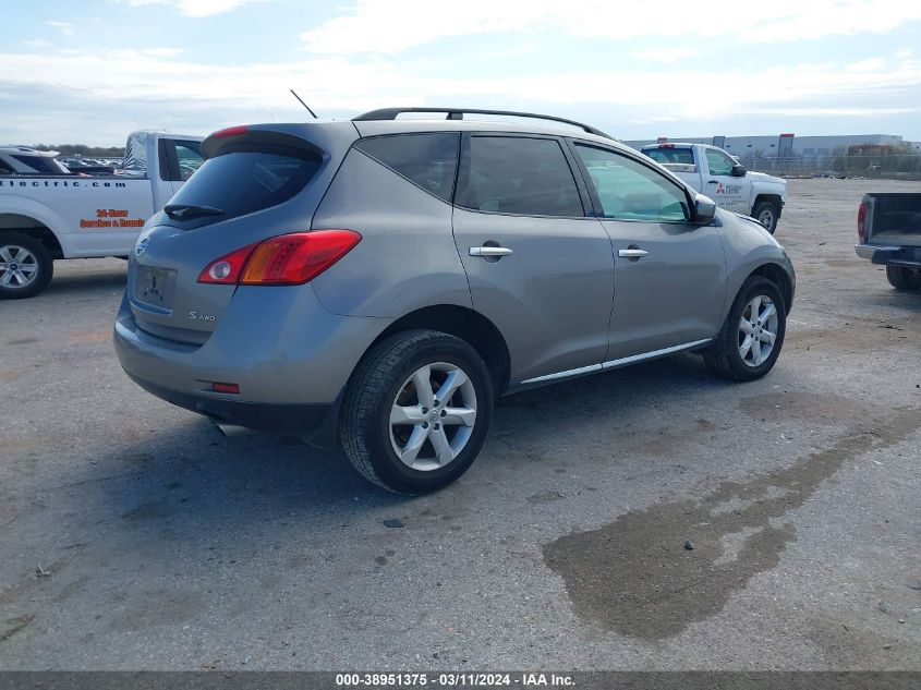 2009 Nissan Murano S VIN: JN8AZ18W49W202511 Lot: 38951375