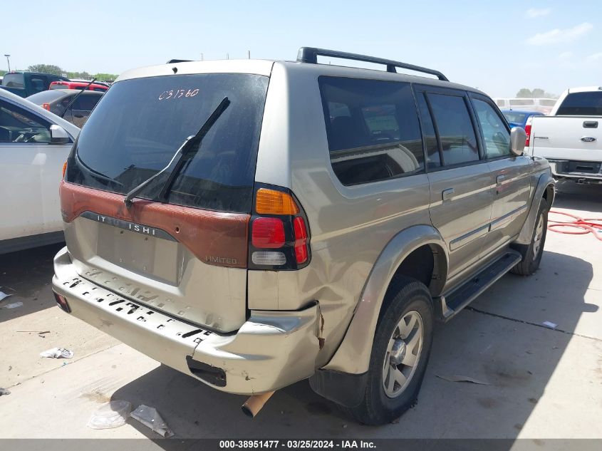 2002 Mitsubishi Montero Sport Ltd VIN: JA4LS41R32J031360 Lot: 38951477