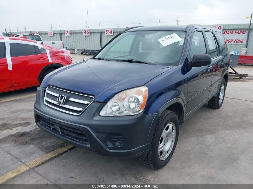 2005 Honda Cr-V Lx VIN: JHLRD685X5C000479 Lot: 38951496