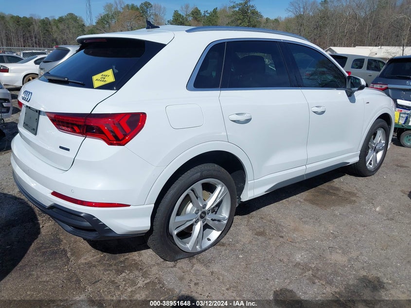 2022 Audi Q3 Premium Plus 45 Tfsi S Line Quattro Tiptronic VIN: WA1EECF37N1063604 Lot: 38951648