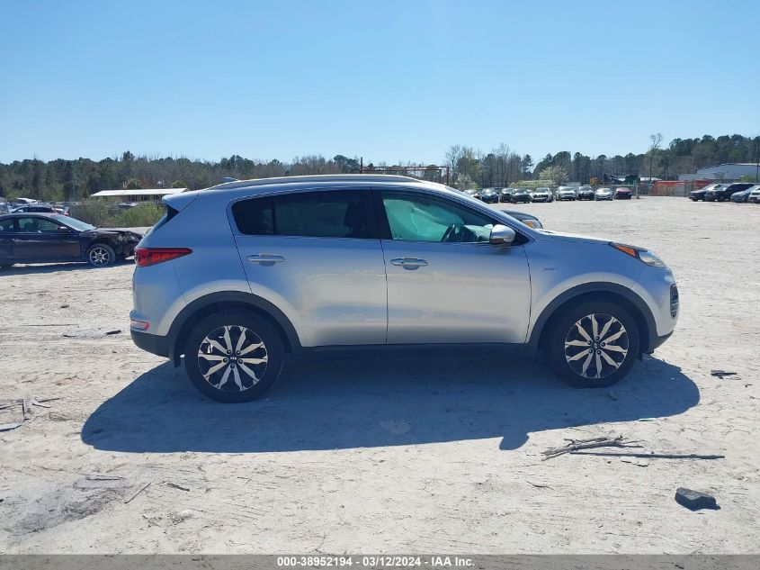 2018 Kia Sportage Ex VIN: KNDPNCAC4J7373772 Lot: 38952194