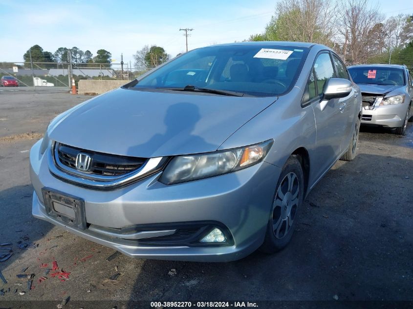 2013 Honda Civic Hybrid VIN: 19XFB4F20DE202189 Lot: 40621866