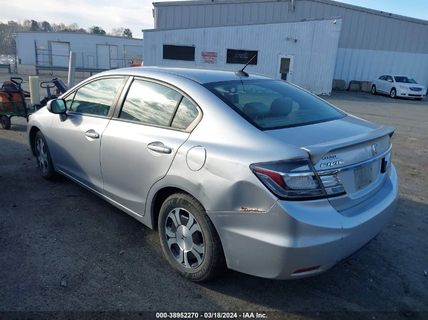 2013 Honda Civic Hybrid VIN: 19XFB4F20DE202189 Lot: 40621866