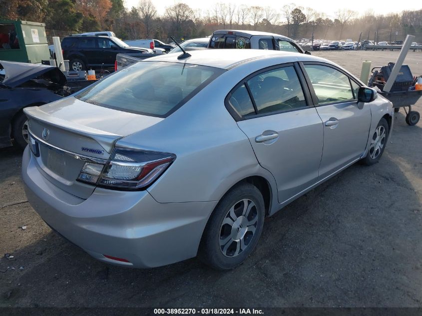 2013 Honda Civic Hybrid VIN: 19XFB4F20DE202189 Lot: 40621866