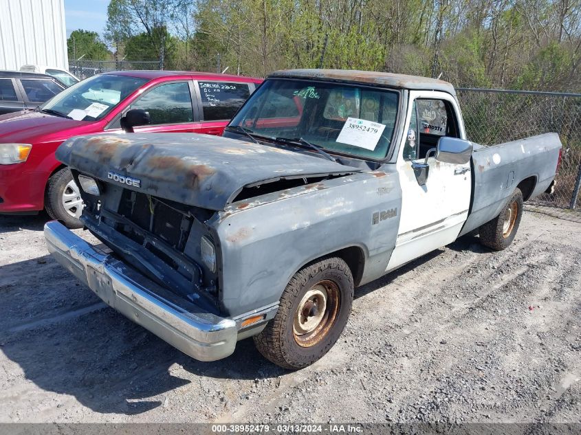 1989 Dodge D-Series D150 VIN: 1B7FE16Y9KS083434 Lot: 38952479