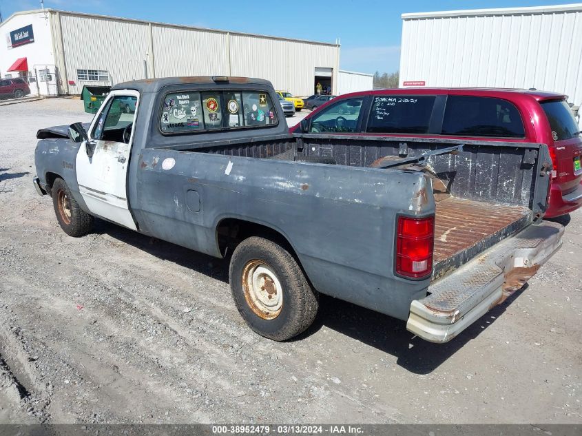 1989 Dodge D-Series D150 VIN: 1B7FE16Y9KS083434 Lot: 38952479