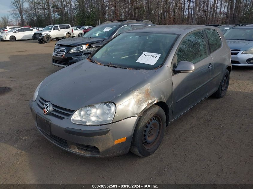 2007 Volkswagen Rabbit 2-Door VIN: WVWBR71K77W214756 Lot: 38952501