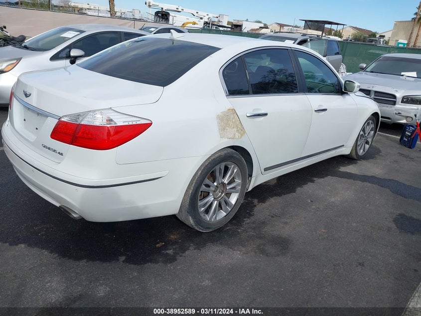 2011 Hyundai Genesis 4.6 VIN: KMHGC4DF3BU118322 Lot: 38952589