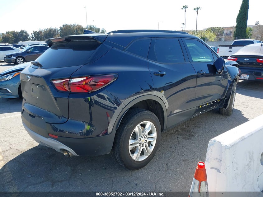 VIN 3GNKBCRS0MS546375 2021 CHEVROLET BLAZER FWD 2LT