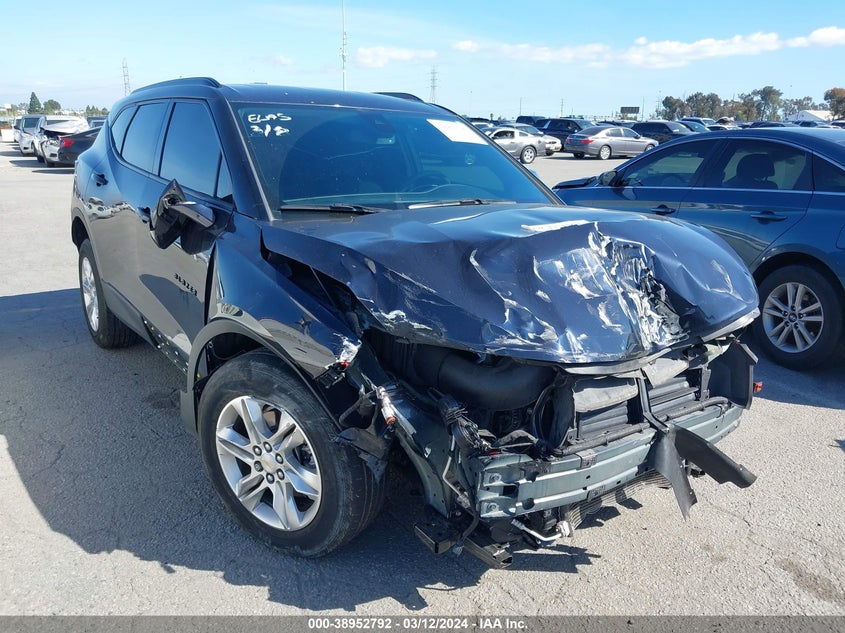 VIN 3GNKBCRS0MS546375 2021 CHEVROLET BLAZER FWD 2LT